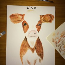 Lisa - Aquarela. Traditional illustration, Painting, Watercolor Painting, Children's Illustration, Ink Illustration, Editorial Illustration, and Children's Literature project by Jussara Dvier - 03.22.2024