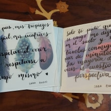 Tarjetas con lettering en pequeño formato. Traditional illustration, Lettering, H, and Lettering project by Isabel Hernandez - 03.22.2024