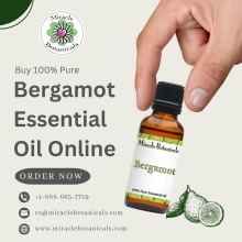 Shop Bergamot Essential Oil Online. Un proyecto de Marketing, Diseño de producto y e-commerce de Miracle Botanicals Essential Oils - 22.03.2024