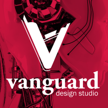 Vanguard Design Studio. Br, ing, Identit, Graphic Design, Web Design, Cop, writing, Vector Illustration, Poster Design, Logo Design, and Digital Design project by David Roi Corral Naveira - 03.22.2024