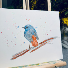 Bird. Painting project by Alessandra Roncagliolo - 03.23.2024