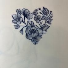 Il mio progetto del corso: Tatuaggio botanico con puntinismo. Un projet de Illustration traditionnelle, Conception de tatouage et Illustration botanique de marika_kielb - 26.03.2024