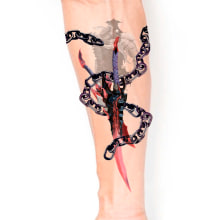 Meu projeto do curso: Técnicas de tatuagem blackwork com fine line. Un projet de Conception de tatouage de ariston_simon - 26.03.2024
