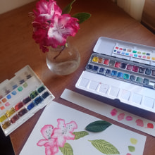 Mi proyecto del curso: Cuaderno botánico en acuarela. Ilustração tradicional, Pintura em aquarela, Ilustração botânica, e Sketchbook projeto de ROCÍO NIETO - 28.03.2024