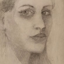 My project for course: Graphite Line Drawing for Portrait Sketchbooking. Fine Arts, Sketching, Drawing, Portrait Drawing, and Sketchbook project by Ragna Marie Qvam - 03.31.2024