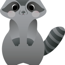 Mi Mapache Raccoon. Design de personagens, Design gráfico e Ilustração vetorial projeto de mary cabanillas vera - 02.04.2024