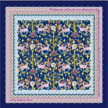 Venado de los Andes. Textile Illustration project by Catherine Parra - 04.02.2024