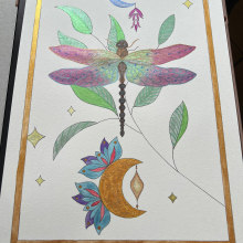 My project for course: Handmade Metallic Watercolors. Arts, Crafts, Fine Arts, Painting, Watercolor Painting, and Color Theor project by gillrogerscreative@gmail.com Rogers - 04.09.2024