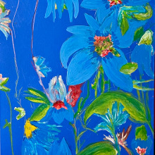 My project for course: Expressive Floral Painting with Acrylic Paint. Un progetto di Belle arti, Pittura, Pittura acrilica e Illustrazione botanica di antonio.minervini - 04.04.2024