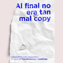 Mi proyecto del curso: Copywriting para copywriters. Advertising, Cop, writing, Stor, telling, and Communication project by Sergio Calla Barreto - 04.05.2024