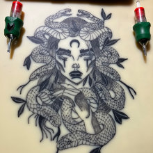 Mi proyecto del curso: Tatuaje para principiantes. Desenho de tatuagens projeto de stiven_ribero - 05.04.2024