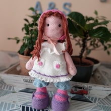 Mi proyecto del curso: Elaboración de muñecas amigurumi románticas. Arts, Crafts, To, Design, Fiber Arts, Crochet, Amigurumi, and Textile Design project by softenas - 04.07.2024