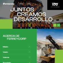 Ferreycorp Memoria Anual 2022. Projekt z dziedziny Programowanie, Web design, Tworzenie stron internetow i ch użytkownika Victor Alonso Pérez Lupú - 21.09.2023