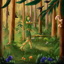 My project for course: Children’s Illustration with Procreate: Paint Magical Scenes. Digital Illustration, Children's Illustration, Digital Painting, and Picturebook project by Cherisa - 04.11.2024