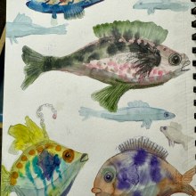 My project for course: Creative Watercolor Sketching for Beginners. Un progetto di Illustrazione tradizionale, Bozzetti, Creatività, Disegno, Pittura ad acquerello e Sketchbook di aandebiz - 14.03.2024