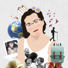 Cuadro collage ilustrado. Un progetto di Collage e Illustrazione vettoriale di Diana Jabato Martín - 11.04.2024