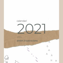 Calendario. Ilustração tradicional, Design de personagens, Colagem e Ilustração infantil projeto de Helena Prats - 11.04.2024