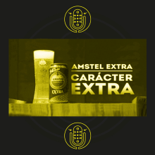 Amstel - Locución del spot de TV de «Amstel Extra, carácter extra». Publicidade, Vídeo, TV, e Áudio projeto de Marcos Casanova - 11.04.2024