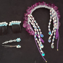 Meu projeto do curso: Design de acessórios para o cabelo Sereia Sia. Un projet de Création d'accessoires, Artisanat , et Design de bijoux de carolinesuzuki - 10.04.2024