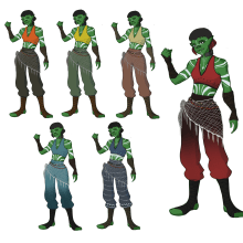 Orc Character Design (WIP). Un proyecto de Animación y Diseño de personajes de Mystica Mascarenhas - 12.04.2024