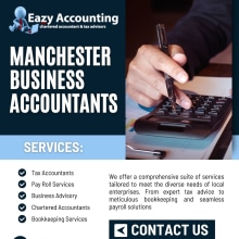 Expert Manchester Business Accountants. Advertising, and Business project by Eazy Accounting - 04.12.2024