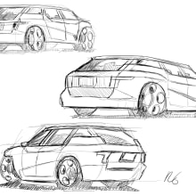 My project for course: Car Design sketching. Un proyecto de Diseño, Diseño industrial, Diseño de producto y Bocetado de Ric Garcia - 12.04.2024