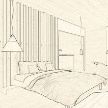 Silence Cabin. Un progetto di 3D e Interior design di Sandra Parejo Martin - 10.05.2022