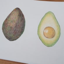 Frutas. Traditional illustration, and Colored Pencil Drawing project by Magali - 04.13.2024