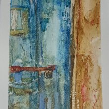 The door at Baina. Fine Arts, Painting, and Watercolor Painting project by savsanches - 04.12.2024