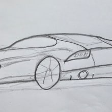 My project for course: Car Design sketching. Design, Industrial Design, Product Design, and Sketching project by Kristis Nikaj - 04.16.2024