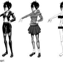 Model Sheet, clothes. Character Design, Comic, Drawing, Digital Illustration, and Manga project by biersack.lyam - 02.01.2023