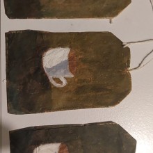 My project for course: The Art of Tea Bag Painting. Un proyecto de Bellas Artes, Pintura, Pintura a la acuarela y Pintura gouache de Sabine Bonte - 16.04.2024
