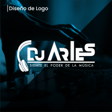 Diseño de logo - DJ Aries. Un proyecto de Diseño, Br, ing e Identidad y Diseño gráfico de Odilio Vásquez Coquinche - 16.04.2024