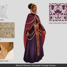 Character Concept: Queen Ilyrana Ein Projekt aus dem Bereich Design von Figuren, Zeichnung und Digitale Illustration von Lud Magroski - 16.04.2024
