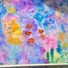 My project for course: Modern Watercolor Techniques. Traditional illustration, Fine Arts, Painting, and Watercolor Painting project by kylie_gayford - 04.17.2024