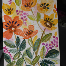 My project for course: Artistic Floral Watercolor: Connect with Nature. Traditional illustration, Painting, Watercolor Painting, and Botanical Illustration project by kylie_gayford - 04.17.2024