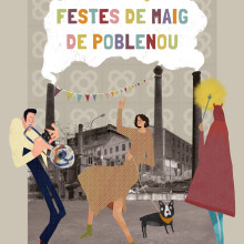 CARTEL FIESTAS DE MAYO DE POBLENOU 2024. Traditional illustration, Graphic Design, Poster Design, and Digital Photograph project by Paola Sartor - 04.17.2024