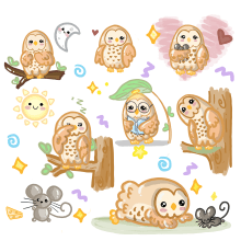 Naito owl. Un projet de Animation de stephgatt - 17.04.2024