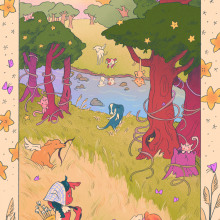 Journey to Dog Castle Ein Projekt aus dem Bereich Digitale Illustration, Kinderillustration und Digitale Zeichnung von Blue Wallick - 12.04.2024