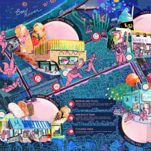 Ice Cream Adventure. Un proyecto de Diseño, Ilustración tradicional, Diseño de la información e Ilustración digital de Terri Lemire-Wilson - 18.04.2024