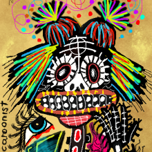 Samo is Dead. Un projet de Design  et Illustration traditionnelle de Gina Paola ArtistaSocial - 18.04.2024