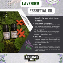 Buy 100% Pure Lavender Essential Oil. Publicidade, Design de produtos e Ilustração botânica projeto de Miracle Botanicals Essential Oils - 18.04.2024