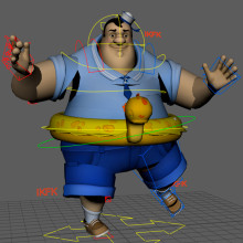 Mi proyecto del curso: Introducción al rigging para animación. Un proyecto de Animación, Rigging y Animación 3D de vicsalasc76 - 11.04.2024