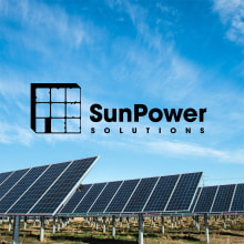 My project for course: SunPower Solutions. Design, Br, ing, Identit, Graphic Design, Logo Design, T, pograph, and Design project by Ly Le - 04.19.2024