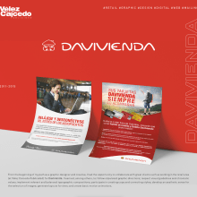 DAVIVIENDA Ein Projekt aus dem Bereich Grafikdesign, Verpackung, Webdesign und Digitales Design von David R. Rois Mendoza - 19.04.2024