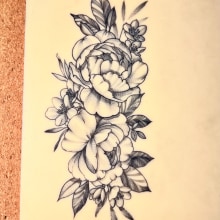 Mi proyecto del curso: Tatuaje botánico con puntillismo. Traditional illustration, Tattoo Design, and Botanical Illustration project by Raúl Elena Díez - 04.20.2024