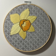 Ongoing Embroidery Wall. Bordado projeto de Jude Mitchell - 20.04.2024