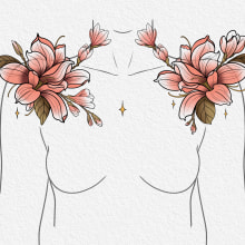 Il mio progetto del corso: Design di tatuaggi botanici con Procreate. Ilustração tradicional, Ilustração digital, Desenho de tatuagens e Ilustração botânica projeto de Kia End - 20.04.2024