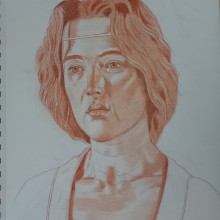 Sophie Marceau in Braveheart . Fine Arts, Sketching, Drawing, Portrait Drawing, Realistic Drawing, and Artistic Drawing project by Renan Passarin Santos - 03.05.2024