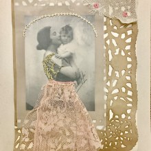 Mi proyecto del curso: Técnicas de bordado experimental sobre papel. Un proyecto de Bellas Artes, Collage, Bordado, Ilustración textil y Diseño textil de Paula M. Lira Eyzaguirre - 21.04.2024